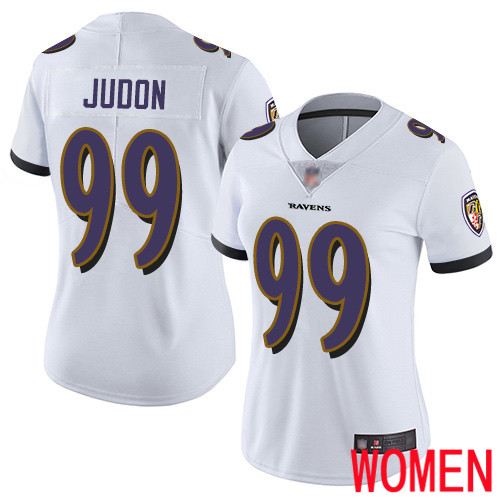 Baltimore Ravens Limited White Women Matt Judon Road Jersey NFL Football #99 Vapor Untouchable->youth nfl jersey->Youth Jersey